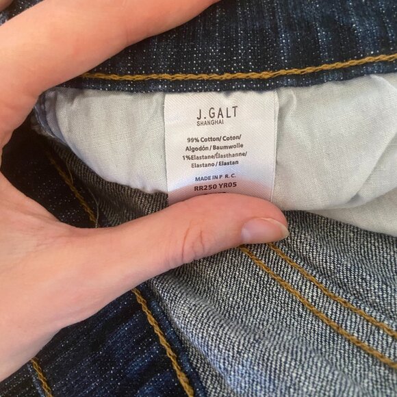 John Galt Dark Blue Melody '90s Low Rise Flare Jeans - Small - Picture 7 of 7